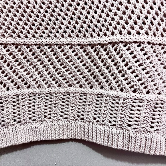 NWT Mango MNG Mock Neck Midi Knit Openwork Crochet Dress SOLD OUT ONLINE - Picture 9 of 16